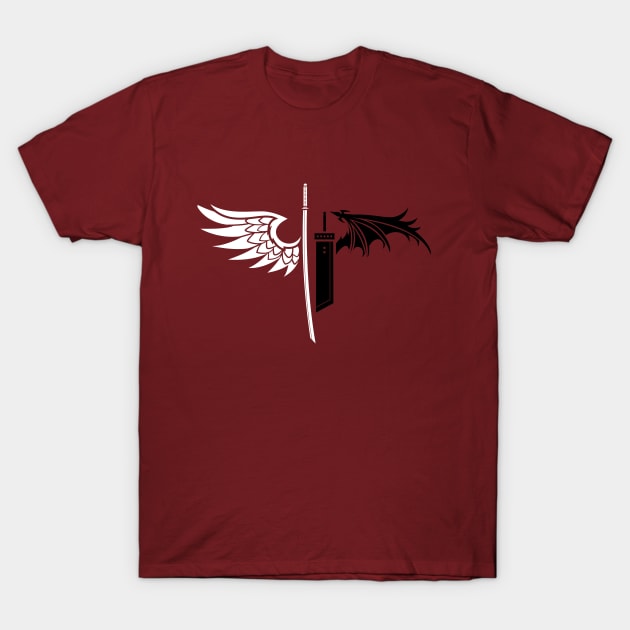 Final Fantasy "One-Winged Angels" T-Shirt by LittleBearArt